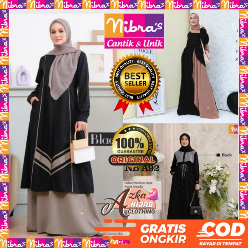 BAJU GAMIS TERBARU 2023 / GAMIS NIBRAS NB B18 / NS 075 / NB A92 / GAMIS SIMPLE ELEGAN / GAMIS MODERN