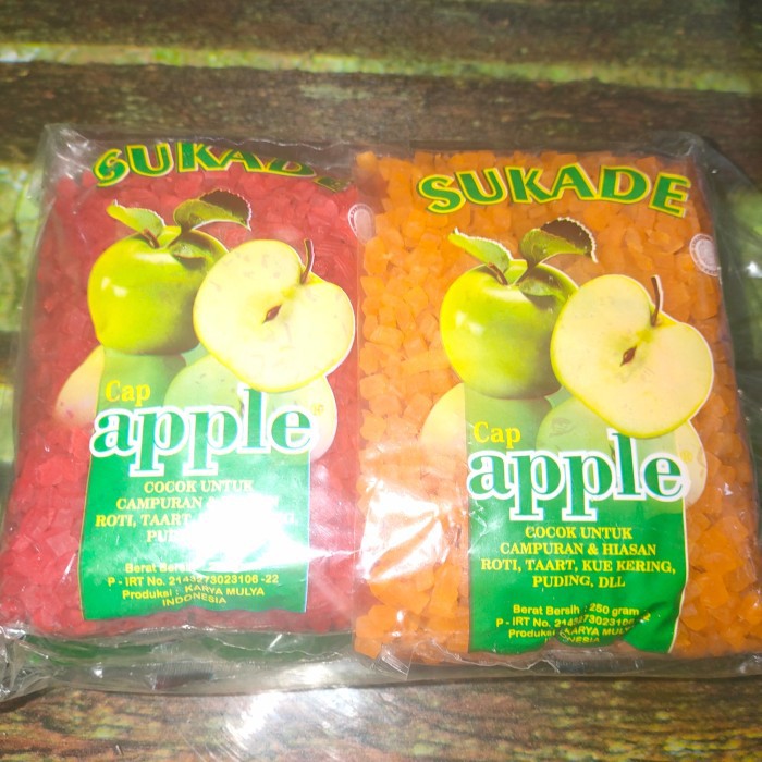 

Sukade Warna Warni Topping Hiasan Kue Cake Bolu Buah 1KG Cap Apple