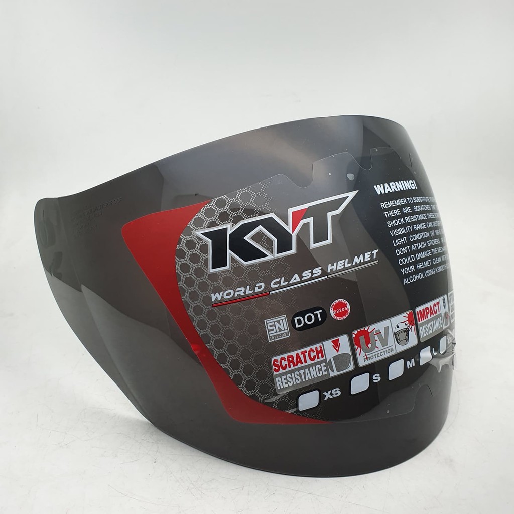 GOYANG HARGA; Kaca Helm KYT Dj maru KYT Galaxy INK Centro Original Hitam 100%ORIGINAL