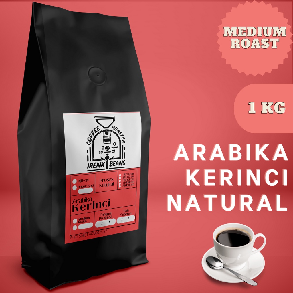 

Kopi Arabica Kerinci Natural 1000g Biji Bubuk