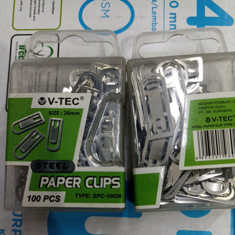 

Paper Clips / Klip Kertas Steel Vtec