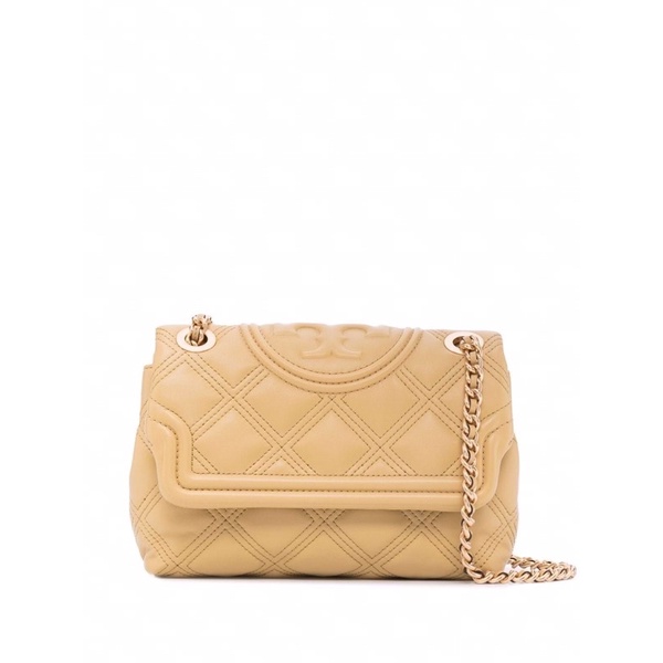 TORY BURCH Small Fleming Soft Convertible Shoulder Bag in Beeswax