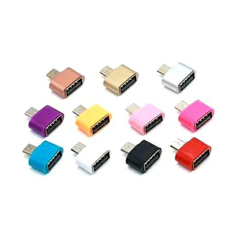 OTG MINI V8 PERSEGI Micro USB Port Konektor Non Kabel MURAH (USB Female to Micro USB Male)