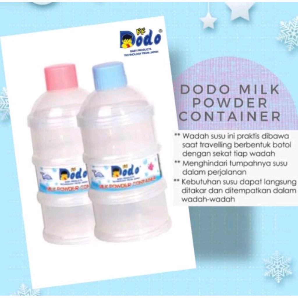 DODO TEMPAT SUSU BUBUK / MILK POWDER CONTAINER / DISPENSER SUSU BAYI