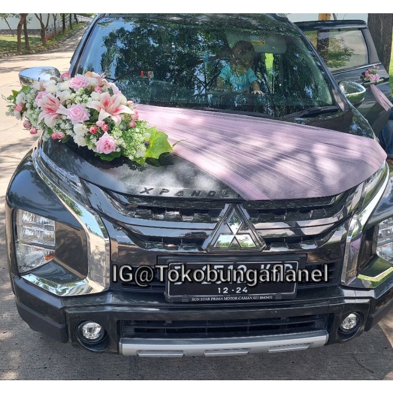 Bunga Hias mobil pengantin | Bunga Mobil pengantin | Bunga dekorasi mobil pengantin | hiasan mobil p