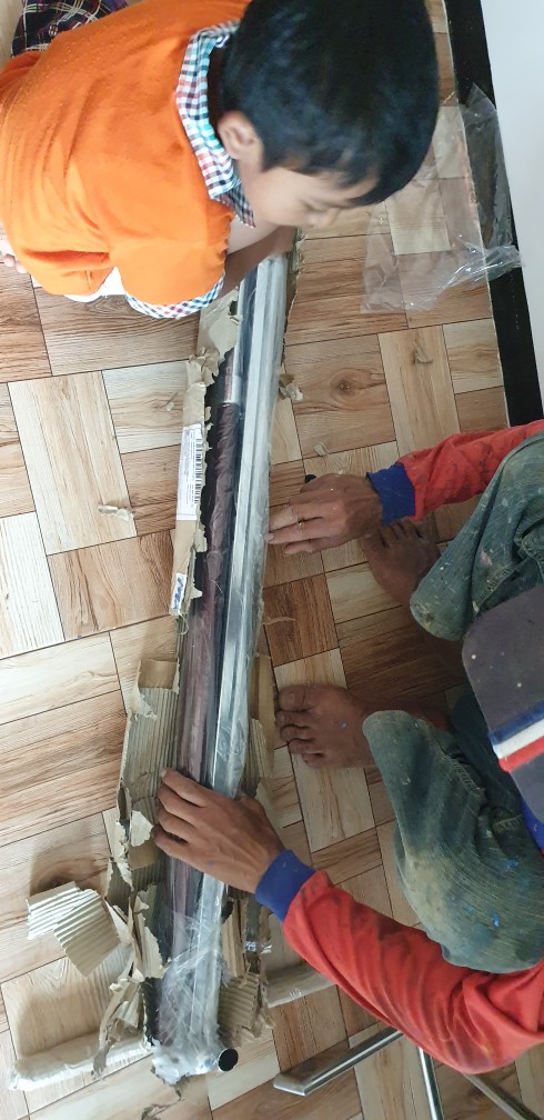 Hanger Gawang Baju Palang Kotak 120cm