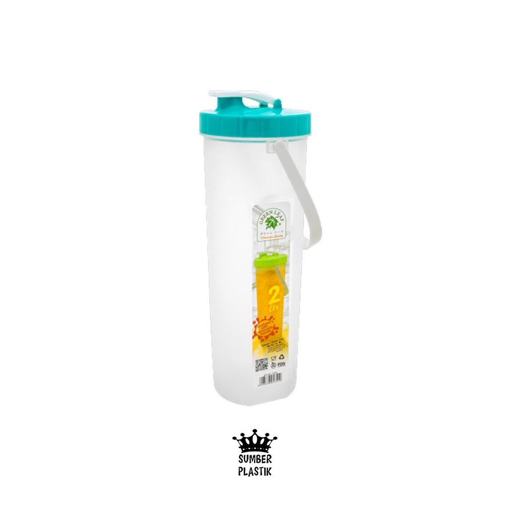 Green Leaf 5351 Eskan Botol Air Minum / Minyak 2 Liter Plastik Water Jug Nova