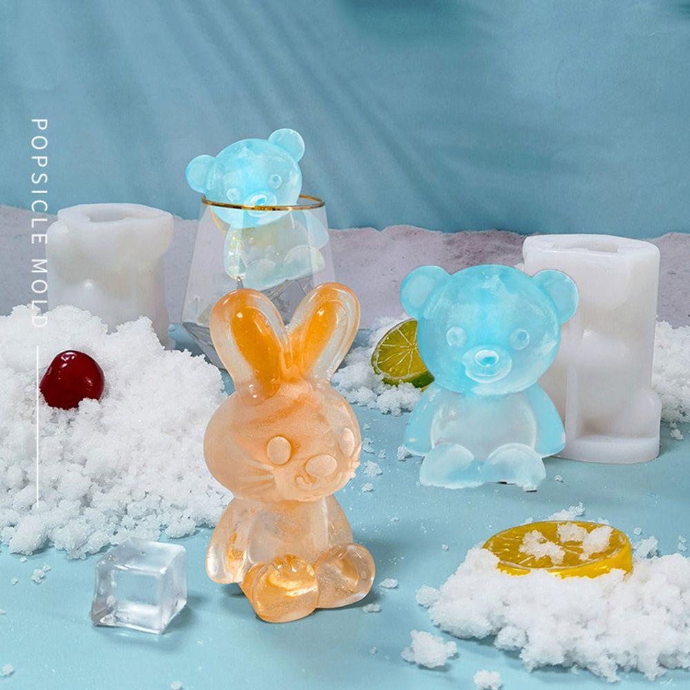 PINEAPPLE Ice Molds 3D Dining &amp; bar DIY Bear Ice Cream Tools