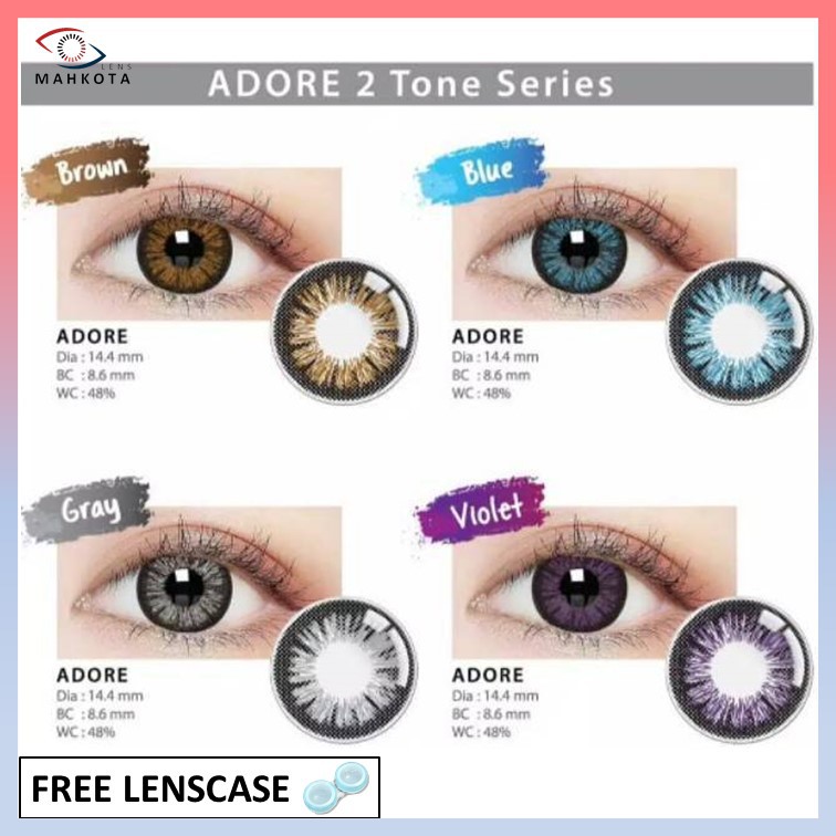 SOFTLENS LC ADORE NORMAL &amp; MINUS (-0.50 s/d -3.00) BYR IRISLAB / 14.4MM / GREY BROWN BLACK / LIVING COLOR