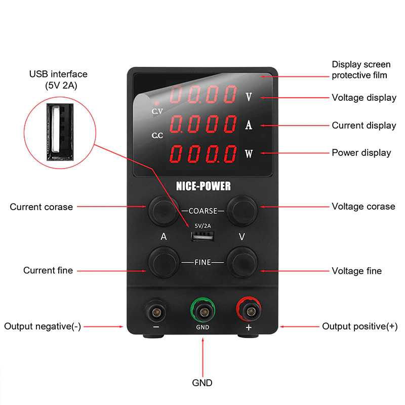 IDN TECH - NICE-POWER Adjustable DC Power Supply 30V 10A - SPS3010