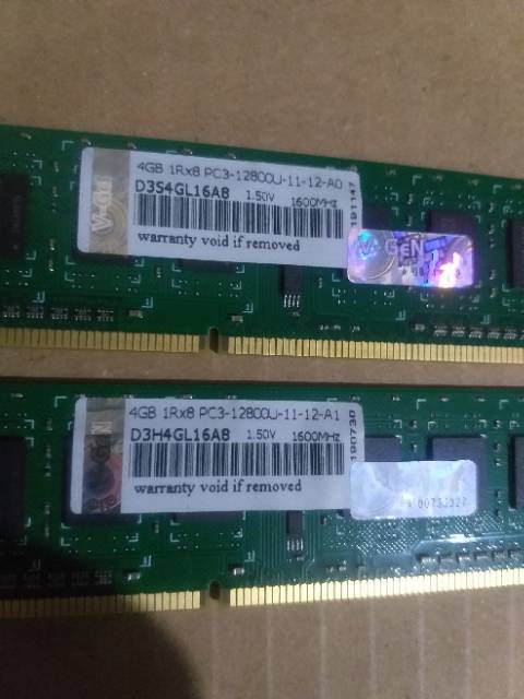 Memory RAM DDR3 4 GB VGen Pc 12800