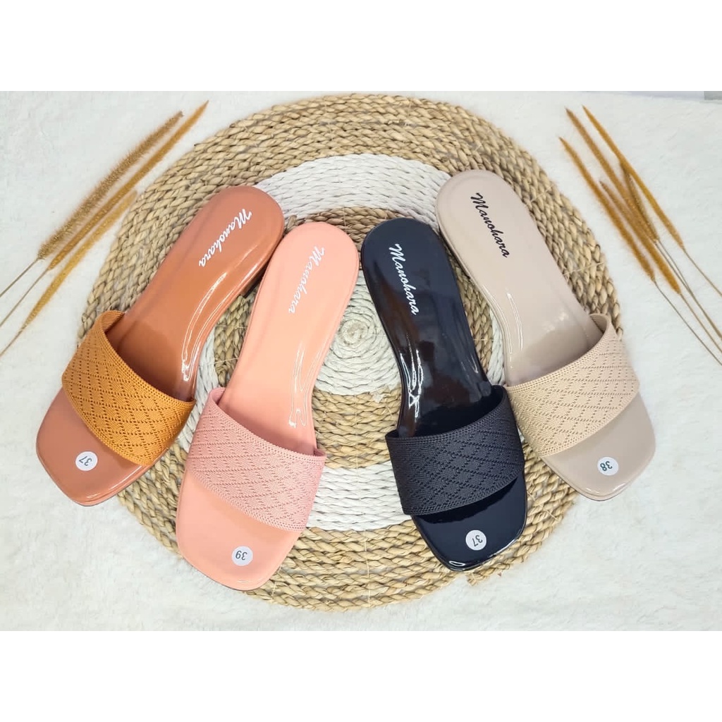 Sandal Wedges Pesta Kondangan Hak Kaca Wanita Jelly Transparan K0DE AD O1