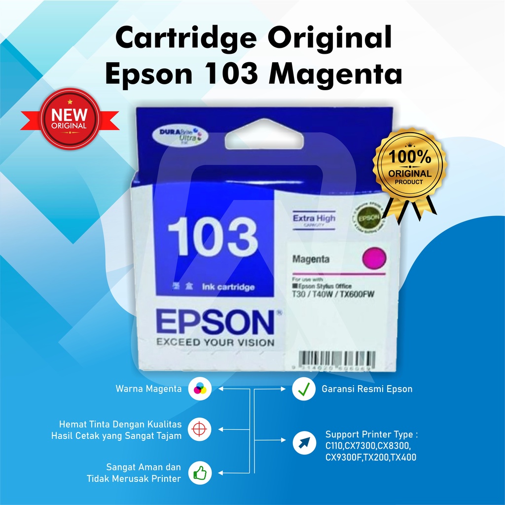 Tinta Epson 103 Black &amp; Colour Original