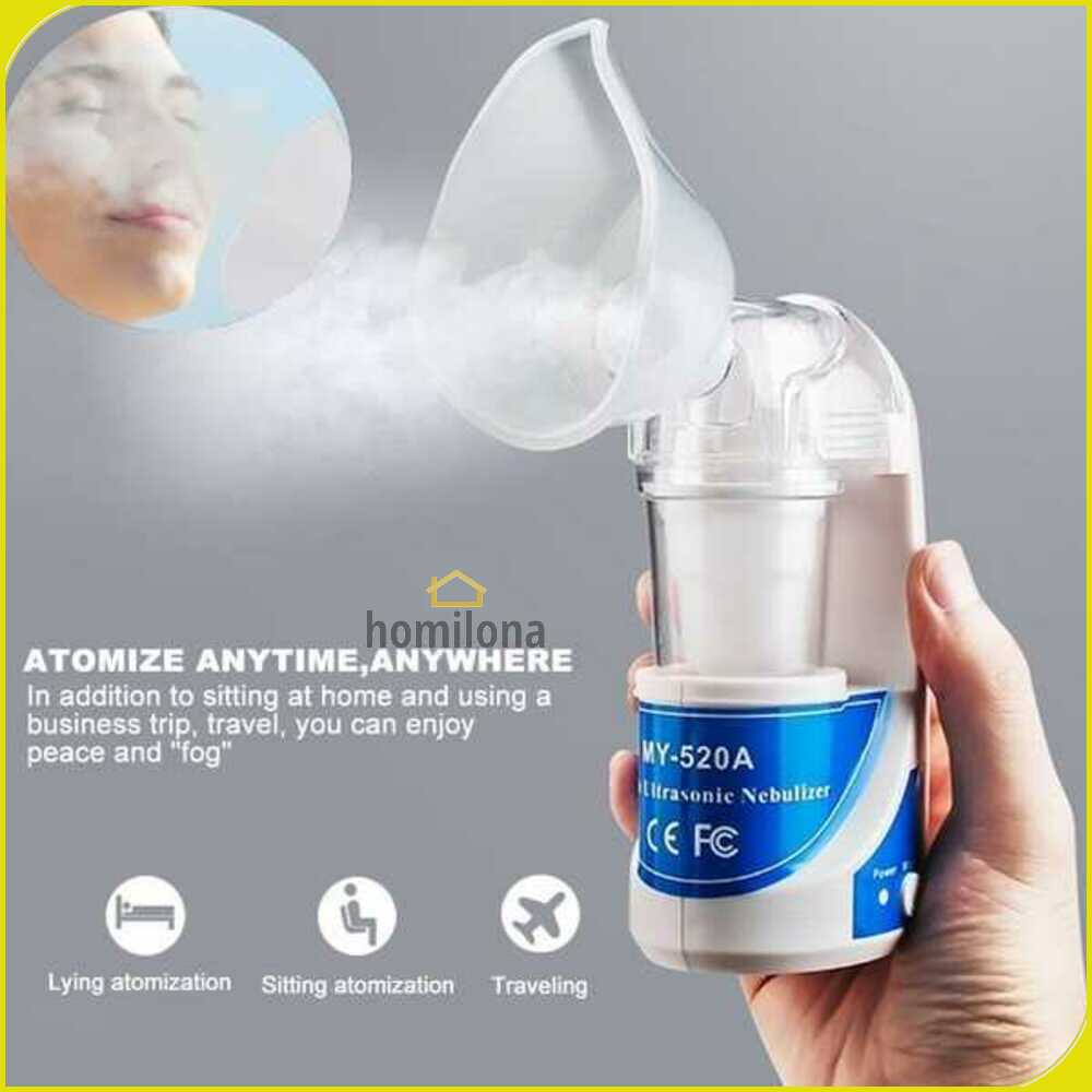 Alat Terapi Pernapasan Ultrasonic Inhale Nebulizer - TaffOmicron MY-520A - White