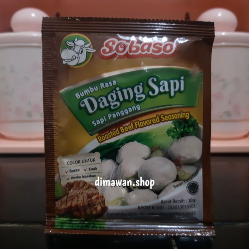 

SOBASO bumbu rasa daging sapi panggang 10 gram