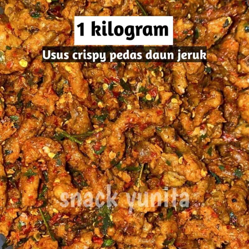 Usus crispy bumbu basah daun jeruk 1 kilogram