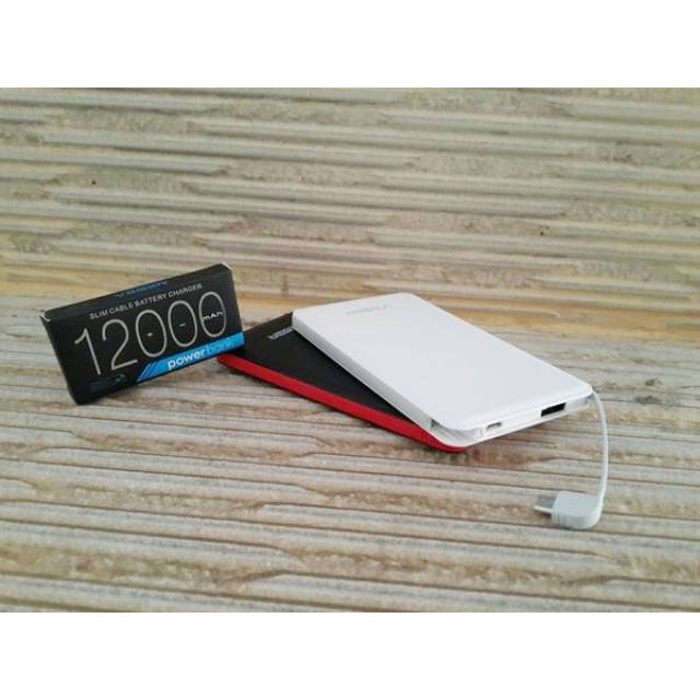 Powerbank 12000 MAH Slim Style VEGER