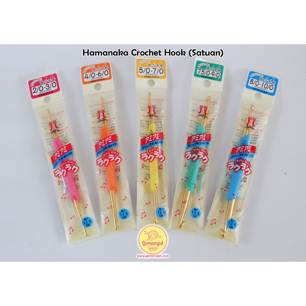 GOMERAJUT - Hamanaka Crochet Hook Hakpen Alat Rajut Satuan