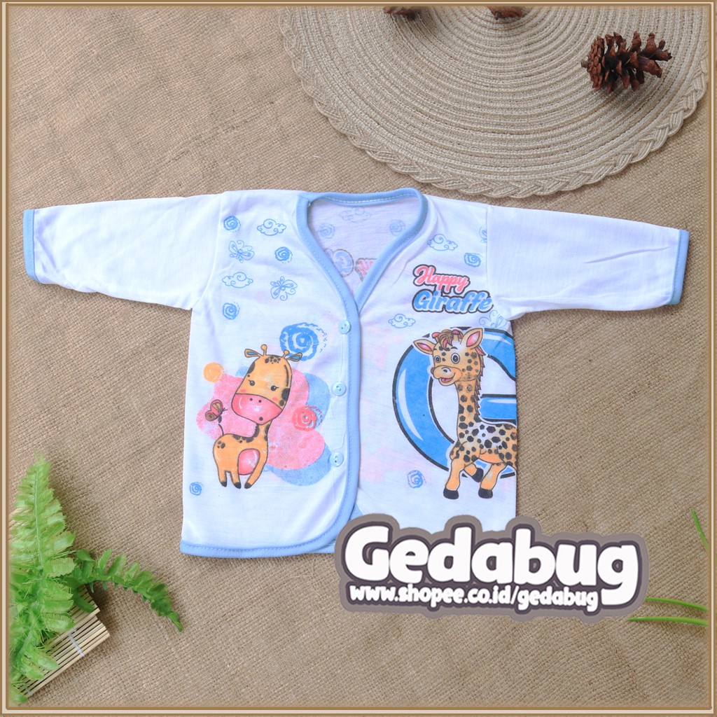 (6pcs) Baju Boboko Sablon PANJANG | Perlengkapan Pakaian Bayi New Born