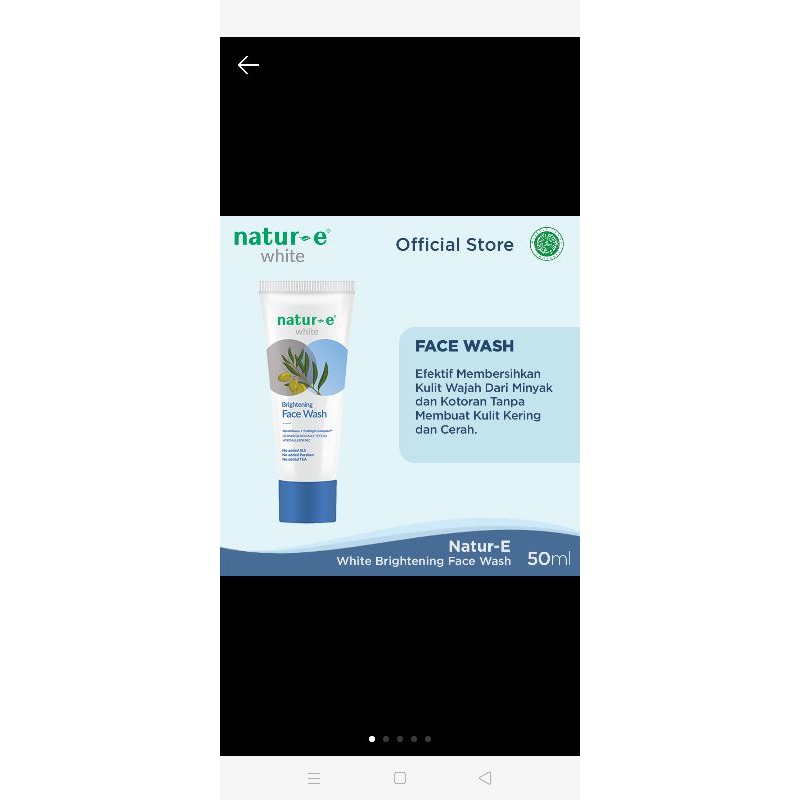 face wash Natur e white