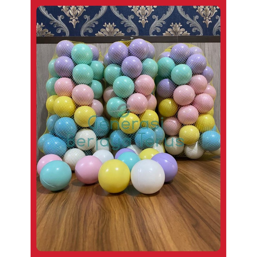 MANDI BOLA EDISI WARNA PASTEL/BOLA MANDI ANAK/BOLA SALEM/BOLA PASTEL