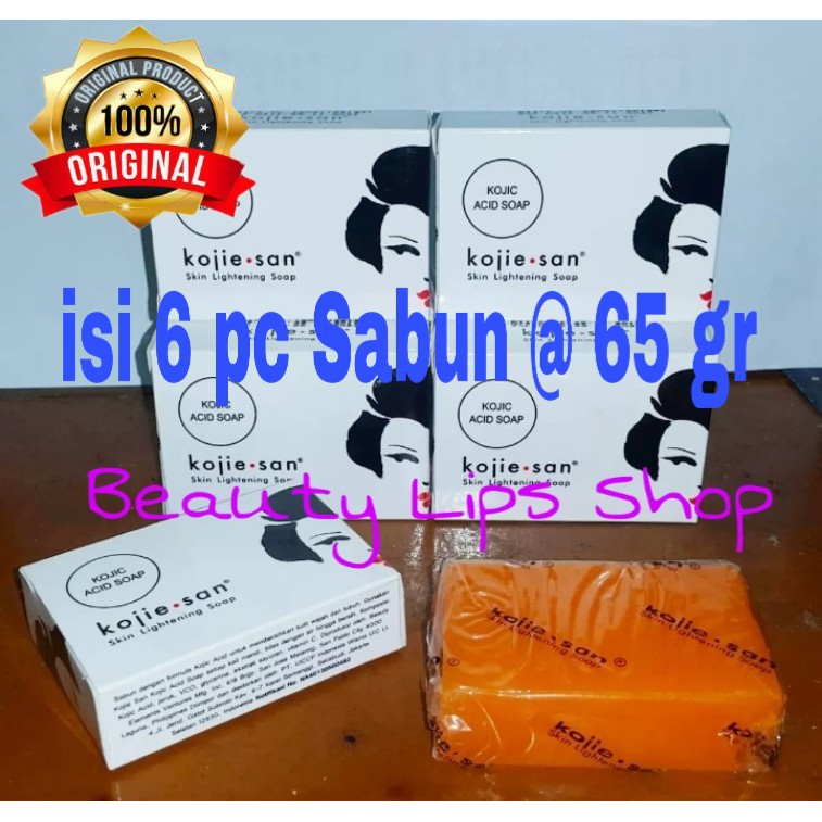 Sabun Kojiesan/ Kojie San/ Kojisan 65 gr isi  6 @ 6 pcs/ paket