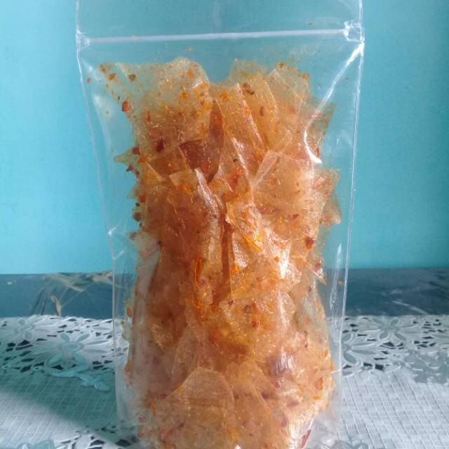 

Kripik kaca/ beling extra pedas