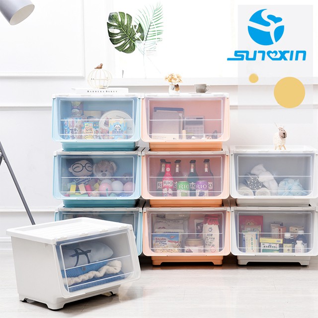 Sunxin - Container Box Plastik Kotak Penyimpanan Susun Makanan Dapur