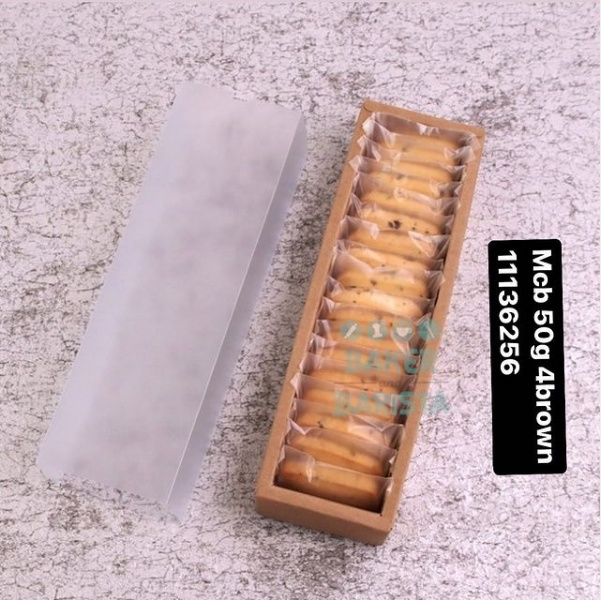 

Mooncake box Mcb 50gr 4 brown dus moon cake box craft kraft paper kemasan kue bulan packaging cantik