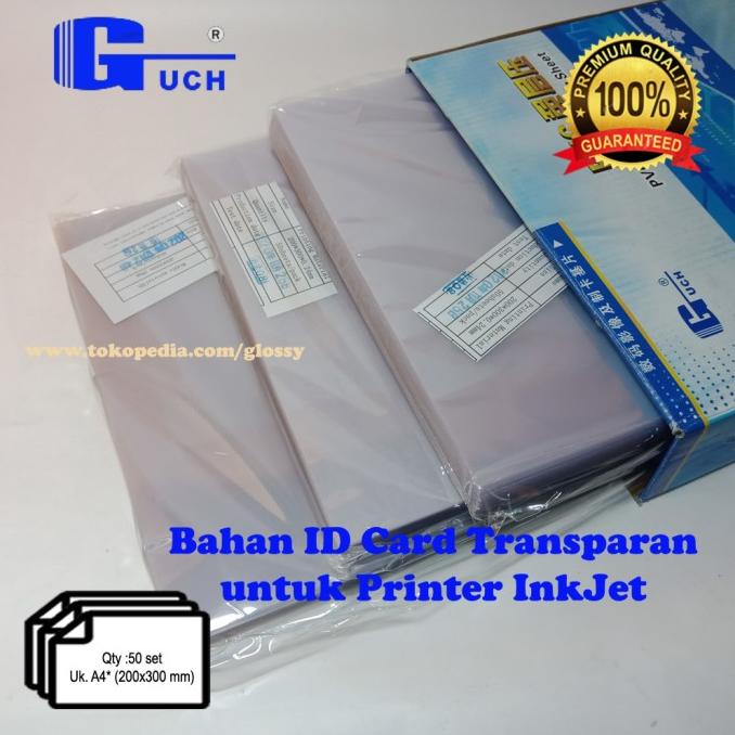 

PVC BAHAN ID CARD TRANSPARAN 50 SET (GUCH)
