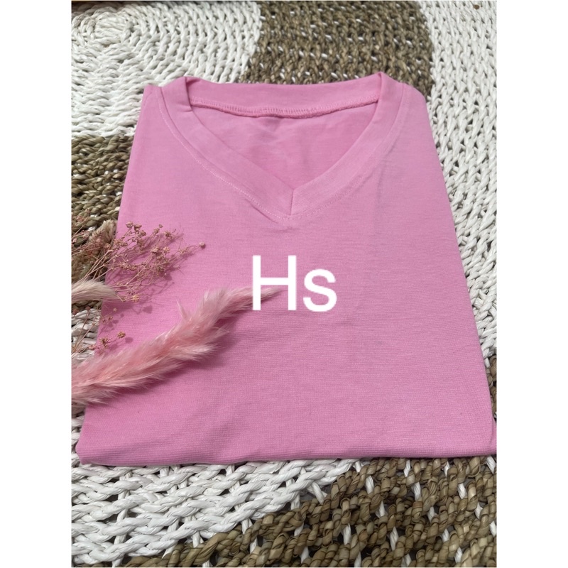 VNECK JUMBO XL REALPICT /VNECK XL/ATASAN BASIC JUMBO XL/KAOS POLOS V JUMBO-Pinkmuda