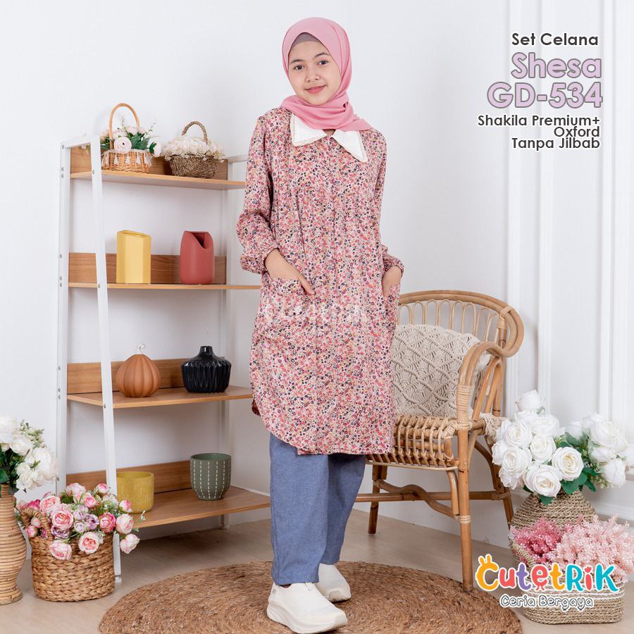NEW   Set Celana korean style Shesa GD534 GD773  by Cutetrik  Stelan celana panjang terbaru Setelan 