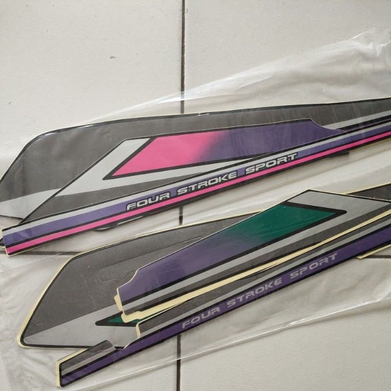 Striping Honda GL Pro Pink Ungu Tahun 1993