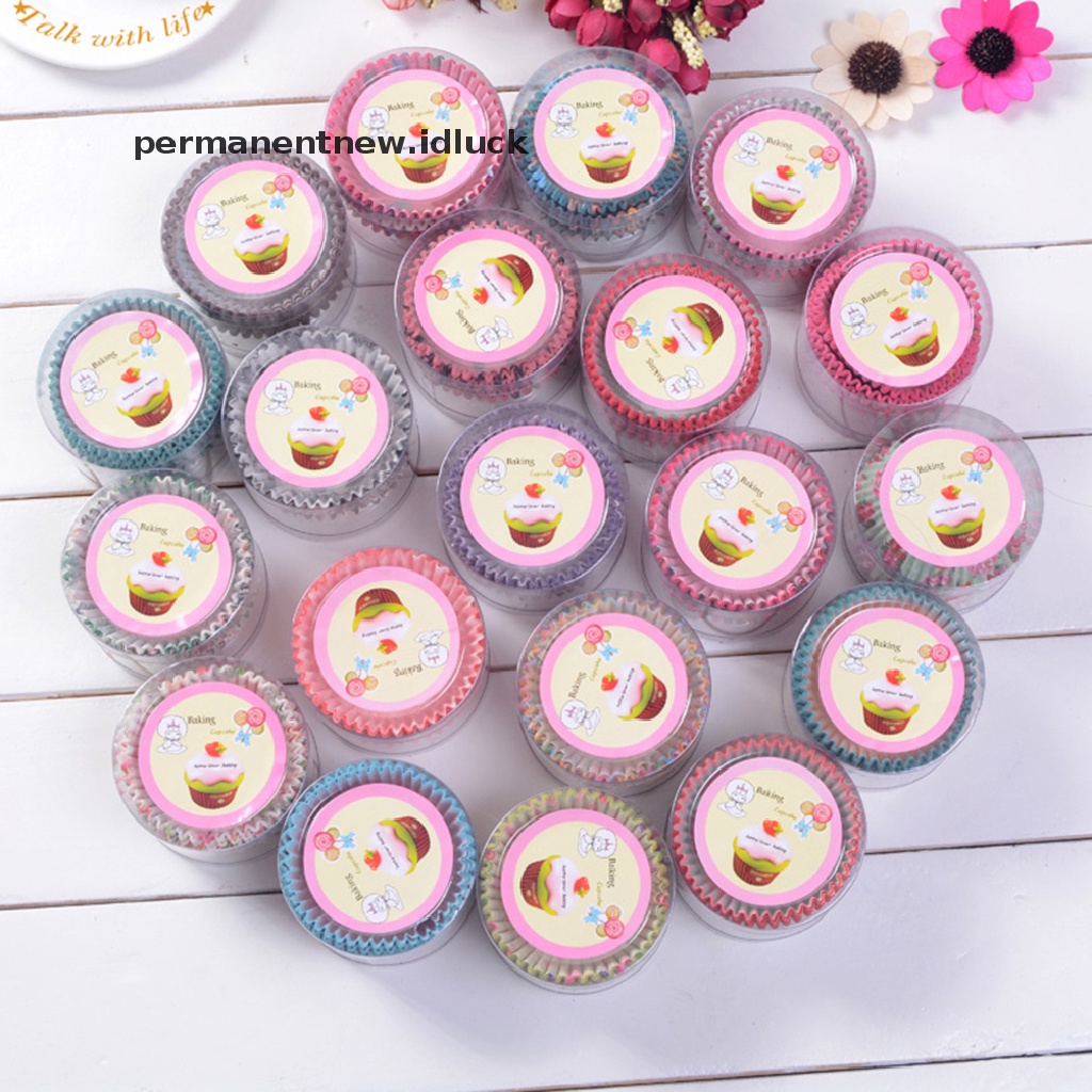 100 pcs Kertas Cetakan Cupcake Muffin Untuk Dekorasi