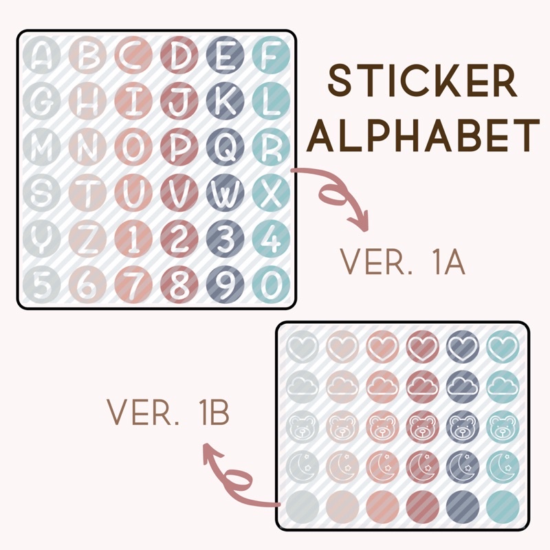 

STICKER DECO ALPHABET VER 1
