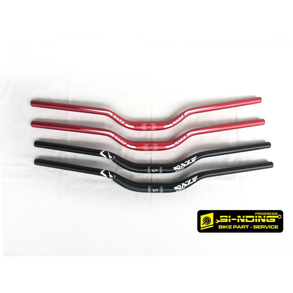 Stang Handlebar Sepeda MTB Oversize 31.8 Raze Merah Raze Enduro Hitam Panjang 78 cm