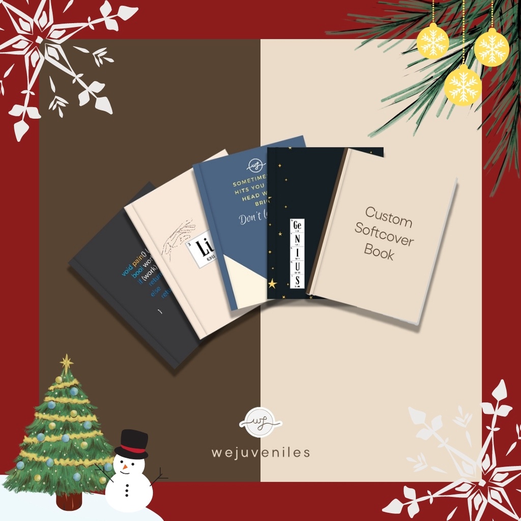 Buku Tulis Notebook A6 Soft Cover Cowok Cewek Aesthetic