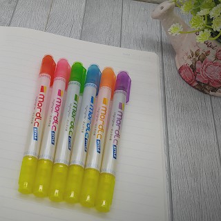 

Textliner / Highlighter Impor 2 Warna Ujung Nib Satuan