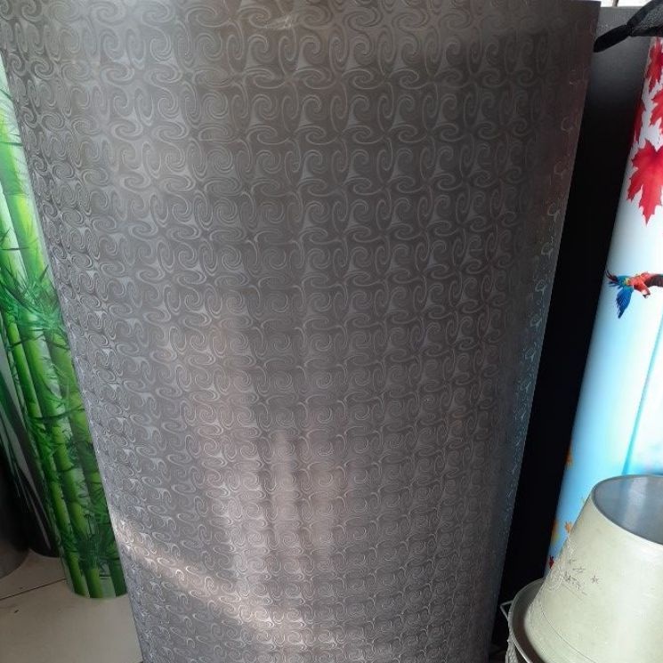 Per meter Fiber pagar motif batik oval hitam fiber pintu tutup pintu pagar tutup pagar lebar 1 meter