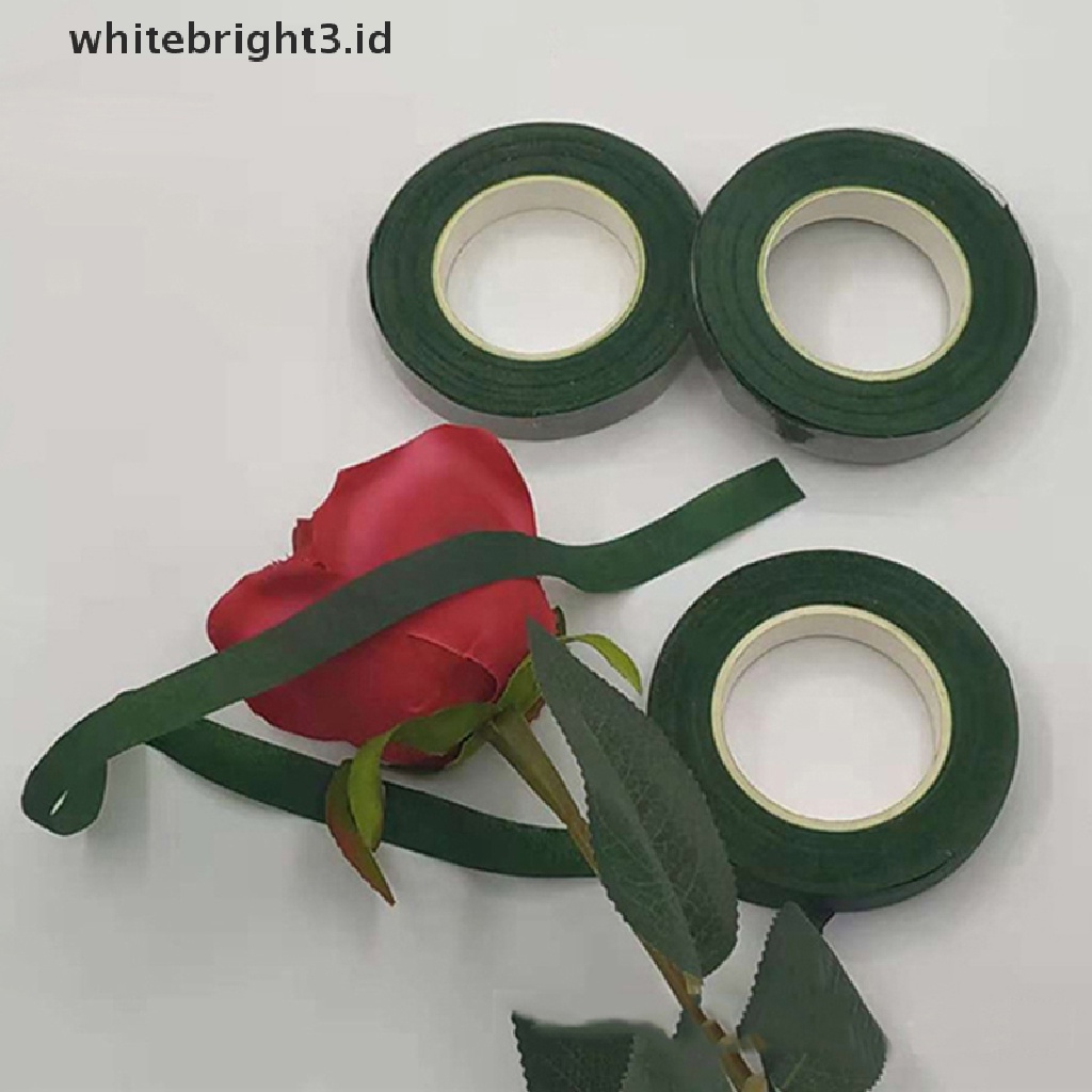 (whitebright3.id) Tape Kertas Hijau 30M Untuk Cangkok Tanaman / Bunga DIY