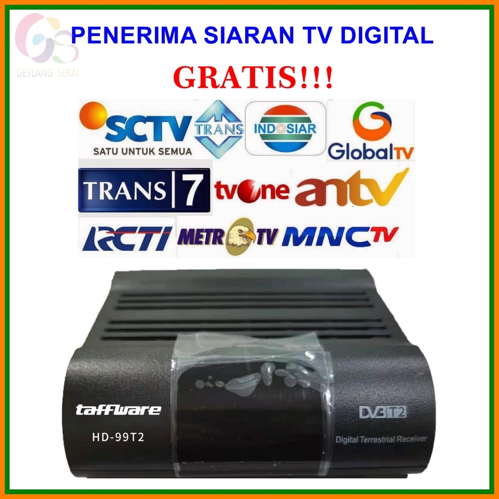 Set Top Box TV Digital DVB-T2 Receiver TV - Taffware HD-99T2