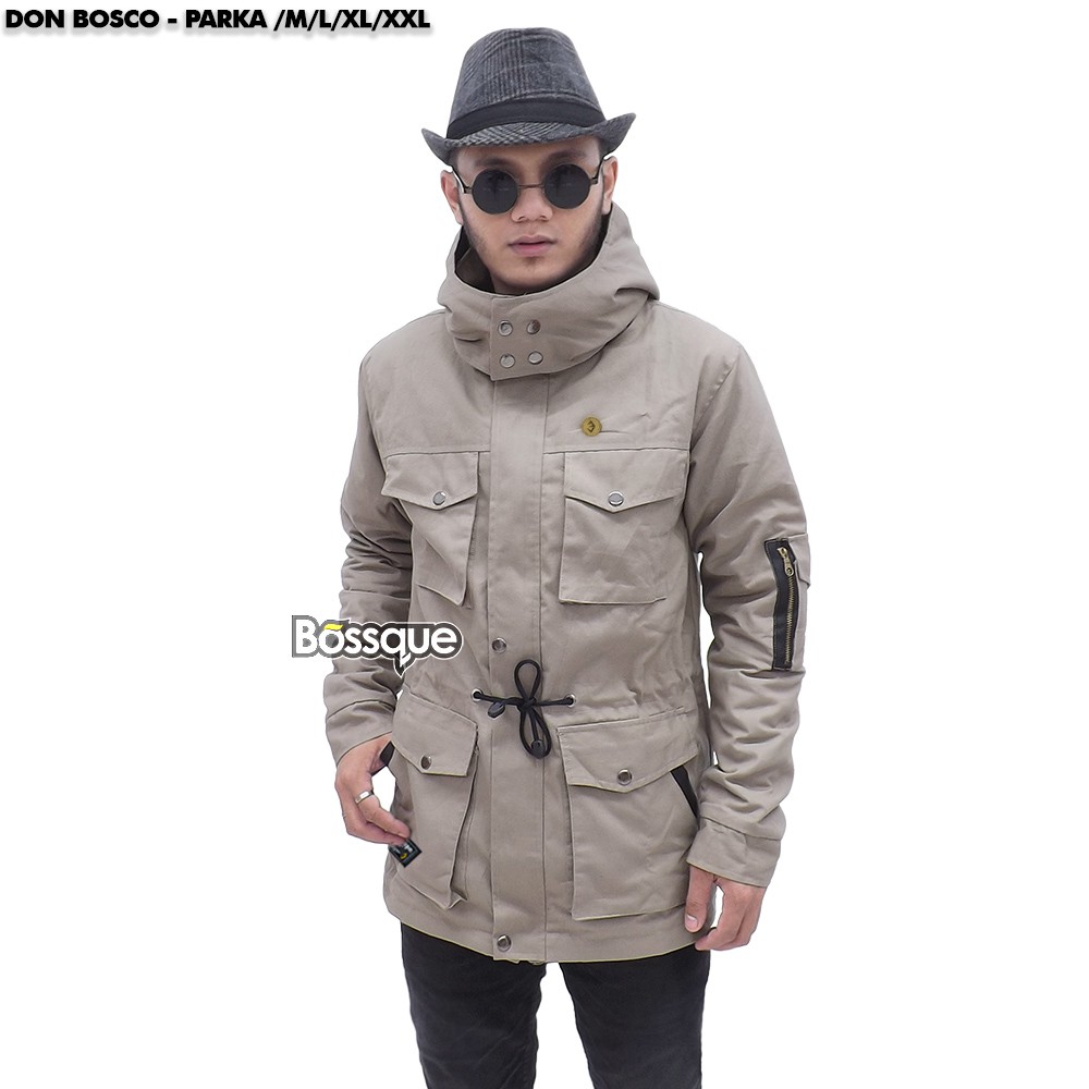 Bossque - Don Bosco Parka Original Pria Wanita - M L XL XXL | Jaket Parka | Jaket Pria Keren Hoodie 