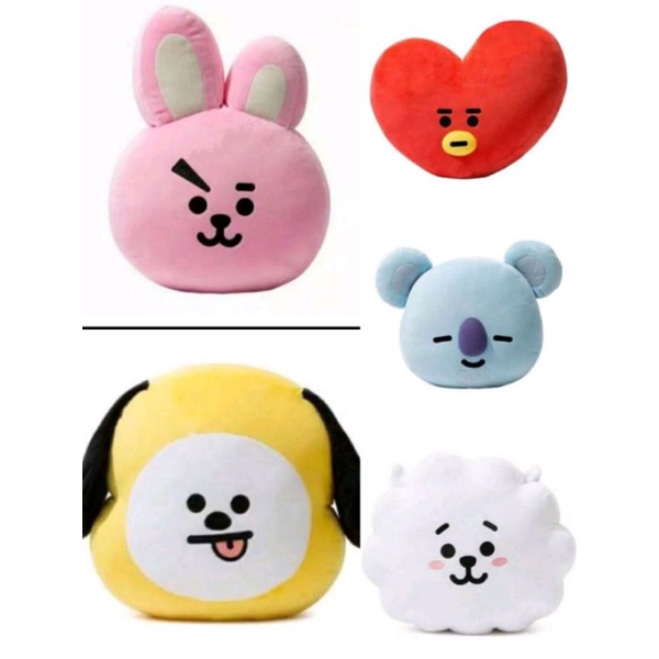 Bantal Boneka BTS  Unofficial Shooky Tata Van Koya Chimmy RJ Cooky Mang Uk 40cm  Label SNI