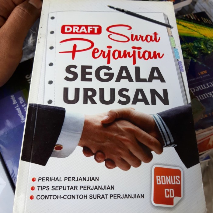 

Draft surat perjanjian segala urusan