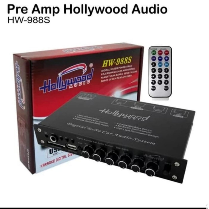 PRE AMPLIFIER PARAMETIK HOLLYWOOD HW 988S USB KARAOKE AQUALIZER
