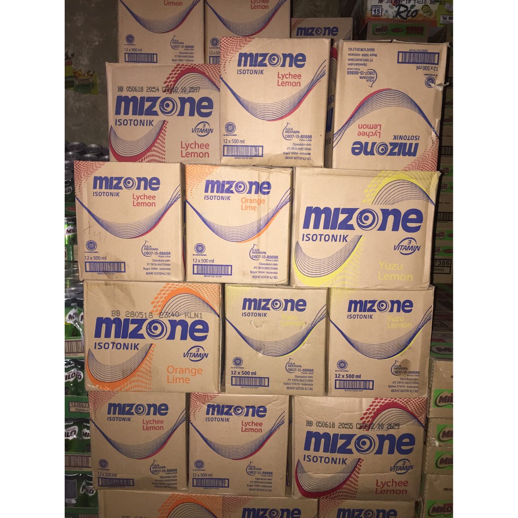 

Mizone Botol 500ml Dus