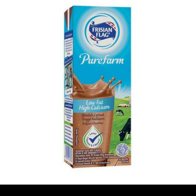 

FRISIAN FLAG LOW FAT BELGIAN CHOCOLATE SUSU UHT 225 ML