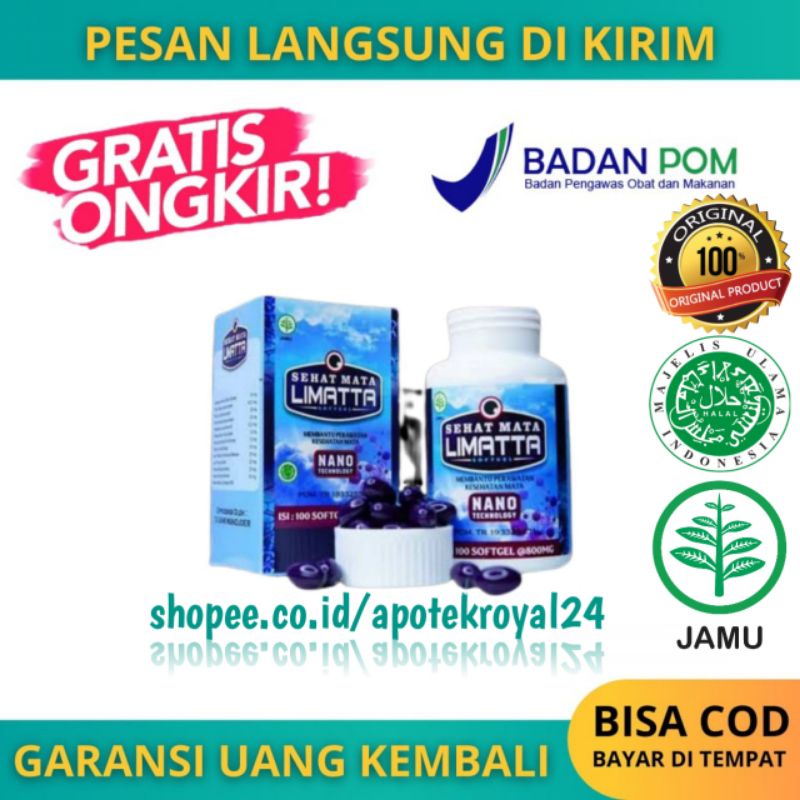 LIMATTA Walatra SEHAT MATA - Obat Mata Berlemak - Obat Herbal Spesialis Atasi Masalah Mata