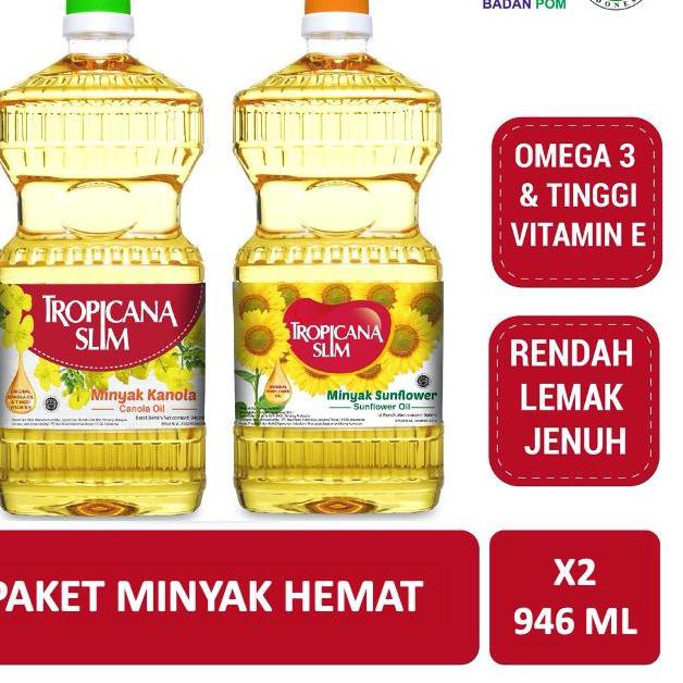 

✈ Paket Minyak Hemat – Tropicana Slim Canola Oil & Tropicana Slim Sunflower Oil ✽