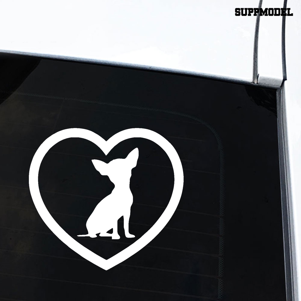 Stiker Reflektif Motif Anjing Chihuahua Untuk Dekorasi Bodykaca Mobil